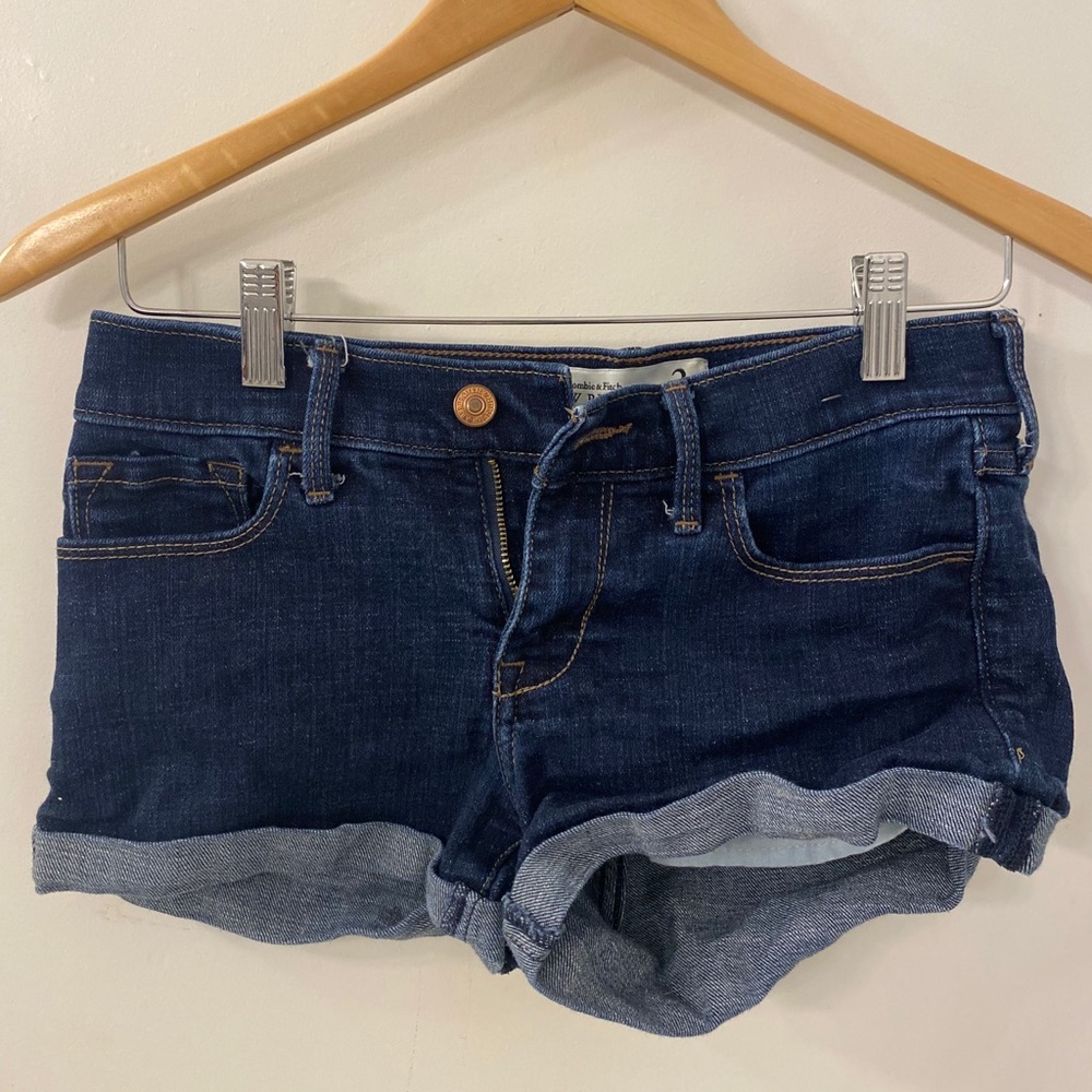 High rise jean shorts